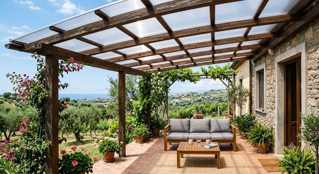 Veranda in policarbonato
